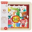 Παζλ Fisher-Price: Wooden Jigsaw Puzzle - Jungle (HXV18)