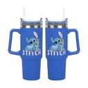 Παιδικό Παγούρι Paladone: Stitch - Blue 900ml Multiway Travel Cup and Straw (PP14794LS)