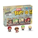 Φιγούρα Funko Bitty Pop! 4-Pack: One Piece - Monkey D. Luffy, Roronoa Zoro, Axe-Hand Morgan, Bitty Pop! Chase