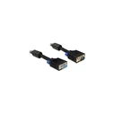 Delock VGA Cable D-Sub 15-pin Male to D-Sub 15-pin Female 3 m Black (Model 82565)