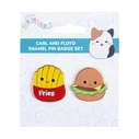 Κονκάρδες Fizz Squishmallows - Carl & Floyd Pin Badges x 2 CDU (350154)