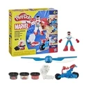 Πλαστελίνη Hasbro Play-Doh Marvel: Captain America - Moto-Slicer (G0555)
