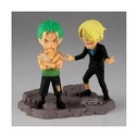 Banpresto World Collectable Figure Log Stories One Piece Roronoa Zoro και Sanji Φιγούρες