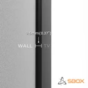 Βάση Τηλεόραση Sbox Wall Mount 43'-100', 75KG, 800X600