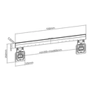 Βάση Τηλεόραση Sbox Wall Mount 43'-100', 75KG, 800X600