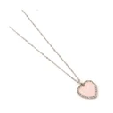Κολιέ Carat Shop Barbie - Pink Enamel Heart Pendant Necklace with Crystal (BMN00003)