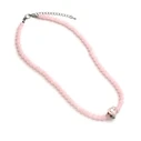 Κολιέ Carat Shop Barbie - Pink Bead Necklace with Heart Shaped Bead Charm (BMN00006)