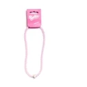 Κολιέ Carat Shop Barbie - Pink Bead Necklace with Heart Shaped Bead Charm (BMN00006)