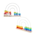 Βρεφικό Παιχνίδι Fisher-Price - Wooden Rainbow Bead Bar (JFG15)