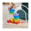 Βρεφικό Παιχνίδι Fisher-Price - Wooden Rainbow Bead Bar (JFG15)