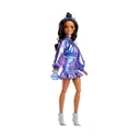 Κούκλα Mattel Barbie: Deluxe Style - Metallic Blue Dress with Brown Hair (JFP42)