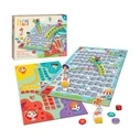 Luna Park Snake Board Game - "Griniaris" for 2-6 Players, Ages 4+ (AS COMPANY)