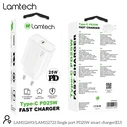 Φορτιστής Πρίζας Lamtech FAST Charger Type-C PD25W WHITE