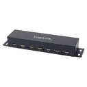USB Hub 7 Θυρών LogiLink metall LED-Anzeige m. Netzteil