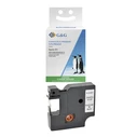 Ταινία Ετικετογράφου G&G 12mm x 7m sw-ws Συμβατή Dymo D1/ 45013/ S072053