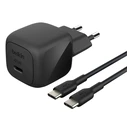 Φορτιστής Πρίζας Belkin BOOST USB-C 45W PPS+USB-C WCA013kq1MBK-B6