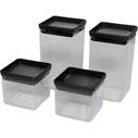 Δοχεία Αποθήκευσης 4x1 Brabantia TASTY+ Square dark grey