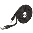 Καλώδιo USB Lamtech Type-C 3.0A FLAT 1M Black