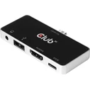 Docking Station Club 3D USB-C 4in1 >HDMI/USB/USB-C/Audio 4K60Hz PD100W