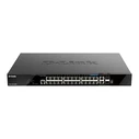 Network Switch 440mm D-Link DGS-1520-28MP/E 2*SFP+/ 2*XGE/20*GE PoE