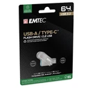 USB Flash 64GB Emtec USB3.2 Type-C Dual D280