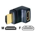 Αντάπτορας HDMI Delock HDMI A -> A F/M 90° above
