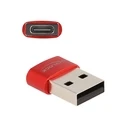Αντάπτορας USB Delock USB2.0 USB Typ-A Plug to USB Type-C Bu rot