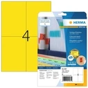 Αυτοκόλλητες Ετικέτες Herma A4 Yellow 105x148mm matt removable 80St.