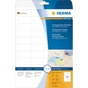 Αυτοκόλλητες Ετικέτες Herma transp. matt A4 48,3x25,4 mm Folie 1100 St.