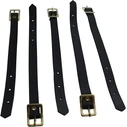 Ιμάντας Peach attachment loop for luggage tags, leather, black.100