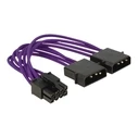 Καλώδιο Delock 8Pin EPS -> 2x 4Pin Molex 0.15m Textilm