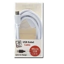 Καλώδιο USB 2GO charging/Data USB-A - Micro-USB 1m Nylon White