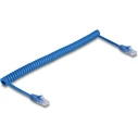 Καλώδιο Δικτύου Delock RJ45 Spiral Plug to Plug Cat.6 UTP 0,8 m