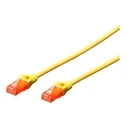 Καλώδιο Δικτύου Digitus CAT 6 U/UTP - LSZH, 0,25m, Yellow