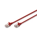 Καλώδιο Δικτύου Digitus CAT 6A F/FTP Slim 2,00m Red