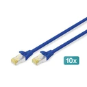 Καλώδιο Δικτύου Digitus CAT 6A S/FTP Patchkabel, 10 pieces, 2m, Blue