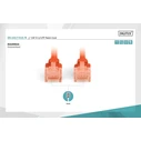 Καλώδιο Δικτύου Digitus Cat6 U/UTP 2xRJ45 0.5m Red LSZH