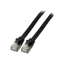 Καλώδιο Δικτύου EFB RJ45 Flachpatchkabel U/FTP, Cat.6A, PVC, 1m, Black