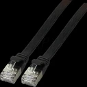 Καλώδιο Δικτύου EFB RJ45 Flachpatchkabel U/FTP, Cat.6A, PVC, 1m, Black