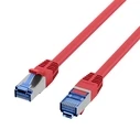 Καλώδιο Δικτύου EFB RJ45 S/FTP,Cat.6A,Cat7 TPE superflex,0.5m,rot