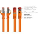 Καλώδιο Δικτύου Goodconnections Cat.6 S/FTP Orange 0,5m