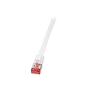 Καλώδιο Δικτύου Logilink Flachpatchkabel RJ45 U/FTP Cat6 20,00m White