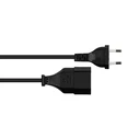 Καλώδιο Τροφοδοσίας Goodconnections Euro-extension Typ C Black 0,2m