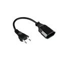 Καλώδιο Τροφοδοσίας Goodconnections Euro-extension Typ C Black 0,2m