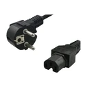 Καλώδιο Τροφοδοσιας Logilink Schukon 90° to C15 straight, 2m