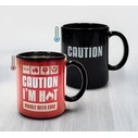 Κούπα Mad Monkey - Tasse "Caution I am Hot" - with color change