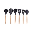 Κουτάλες Laguiole Kitchen utensils 6-piece set in a wooden bowl