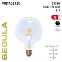 Λάμπα LED Segula Globe 125 clear E27 5W 400Lm 2200K dimmable