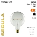 Λάμπα LED Segula Globe 95 clear - Balance E27 3W 2200K dimmable