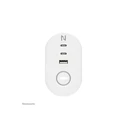 Πολύπριζο Neomounts STE 3-way table socket clamp 1xUSB-A 2xUSB-C white
